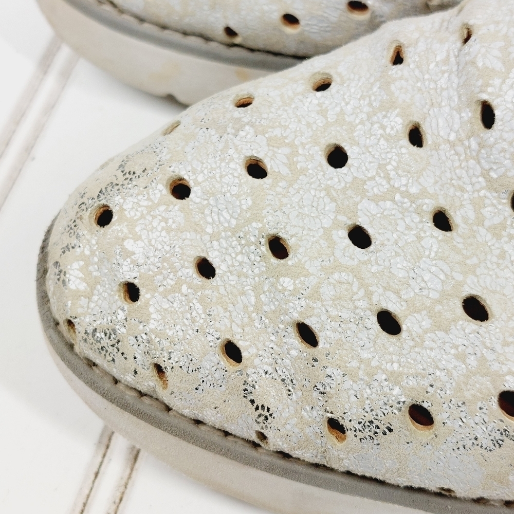 Johnston & Murphy Gray Laser Cut Leather Elastic Gore Loafers Sneakers E966 - Picture 13 of 14
